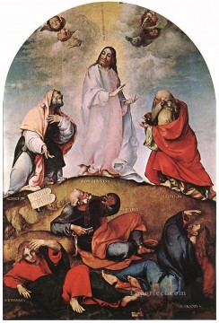 lorenzo loto Painting - Transfiguración 1510 Renacimiento Lorenzo Lotto